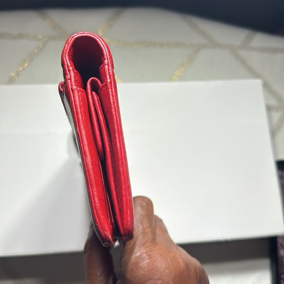 Fire red Chanel with silver hardware - Picture 6 of 8